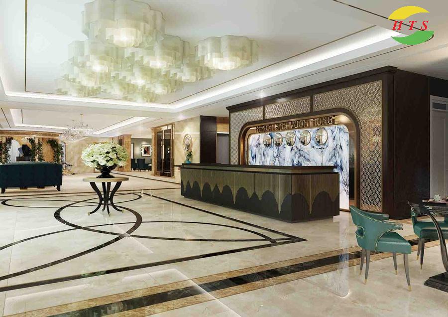 tranh đá sảnh khách sạn